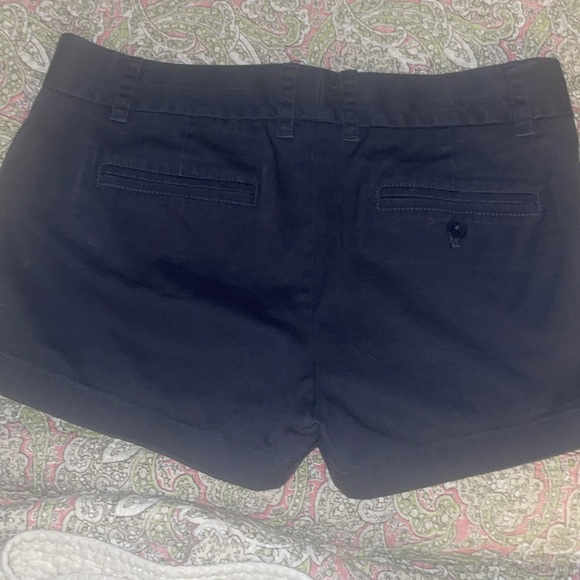 J. Crew Chino, broken-in shorts. Sz.8 & color is navy blue - Picture 2 of 4
